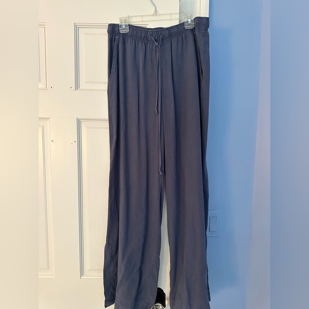 Flowy Blue Cotton Pants Size S